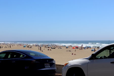 Ocean Beach packed during Memorial Day photo