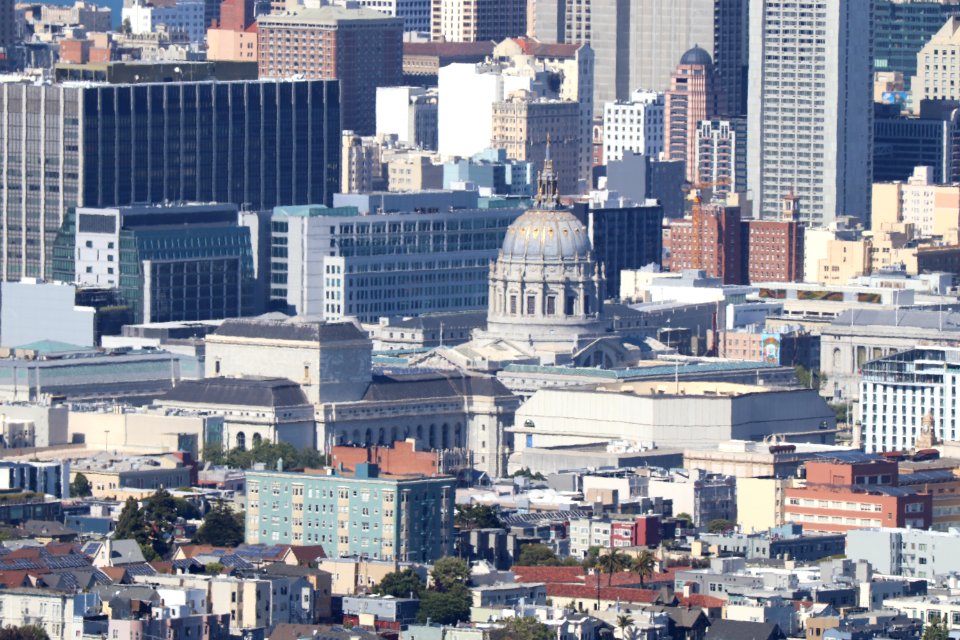 San Francisco City Hall from Twin Peaks