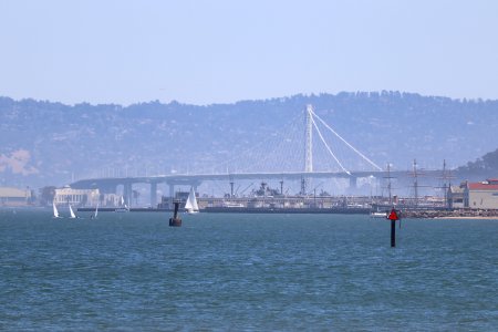 The Campanile from the Golden Gate Bridge's beach