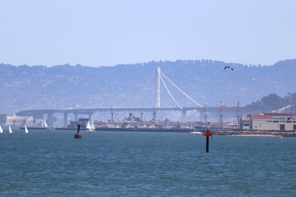 The Campanile from the Golden Gate Bridge's beach