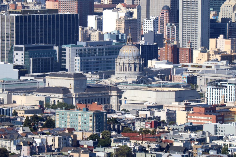 San Francisco City Hall from Twin Peaks