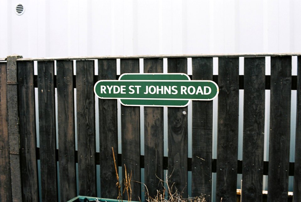Ryde St Johns Road station sign