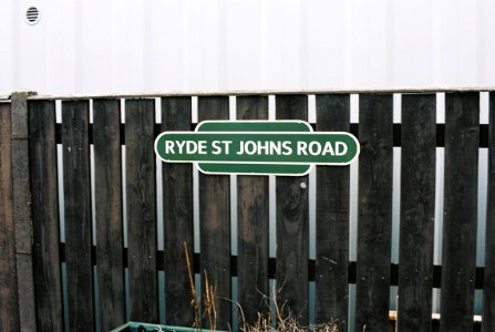 Ryde St Johns Road station sign