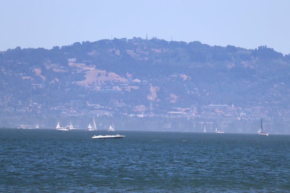 The Campanile from the Golden Gate Bridge's beach photo