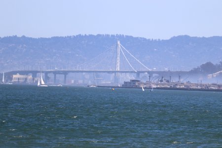 The Campanile from the Golden Gate Bridge's beach photo