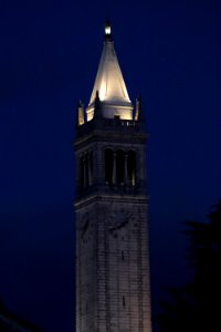 The Campanile (Sather Tower) at Night