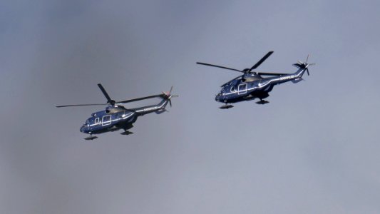 Airbus Helicopters H215 Super Puma Bundespolizei with snow-landing gear