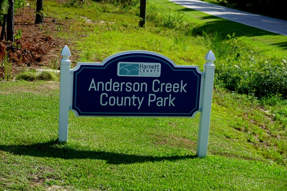 sign Anderson Creek County Park ncwetlands KG