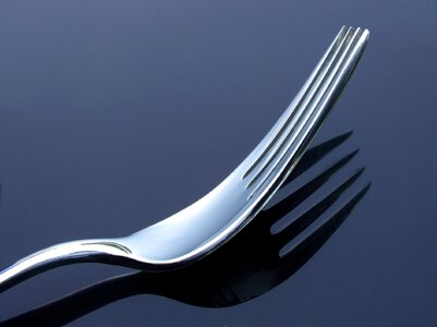 Metal metal fork dine photo