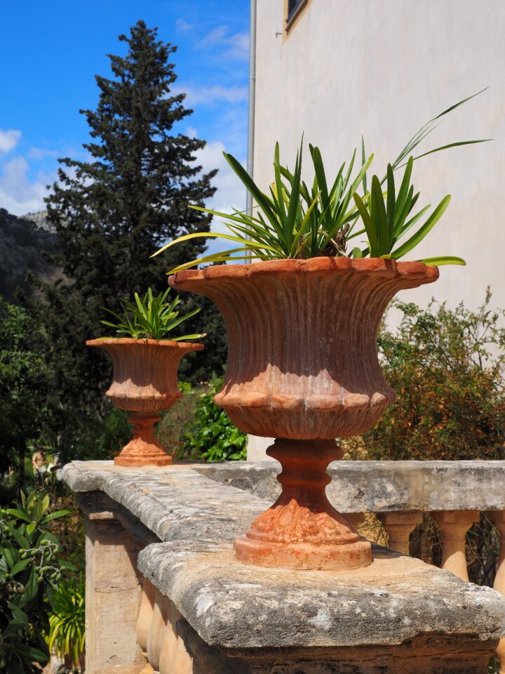 Decoration old antique balcony