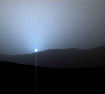 Sunset on Mars