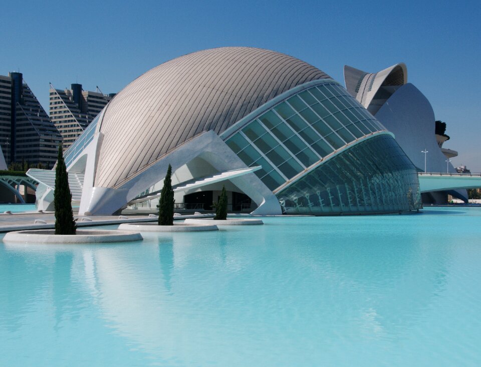 Valencia spain blue science