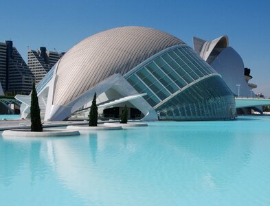 Valencia spain blue science