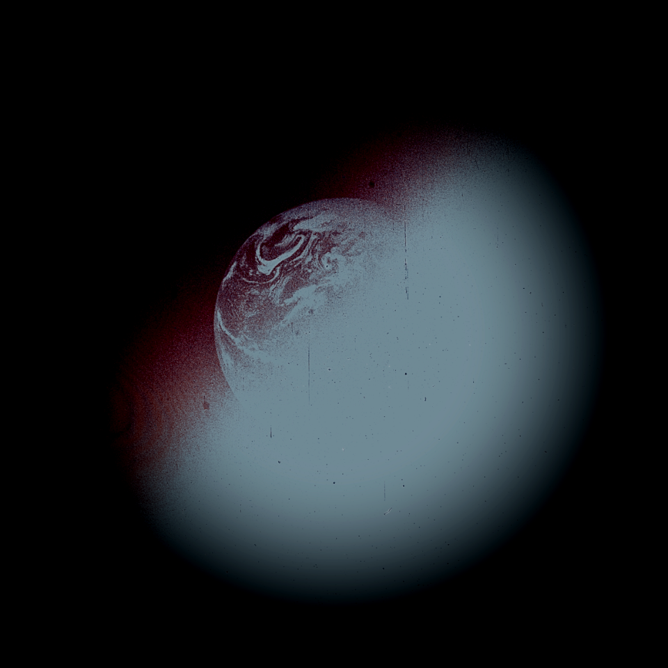 Recovered photo of Earth from Apollo 10