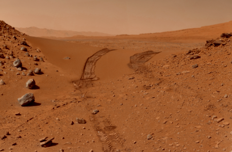 Tracks on Mars