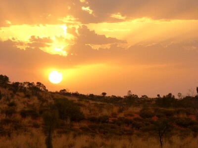Outback ayers rock landscape