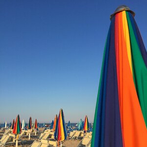 Summer umbrellas lido