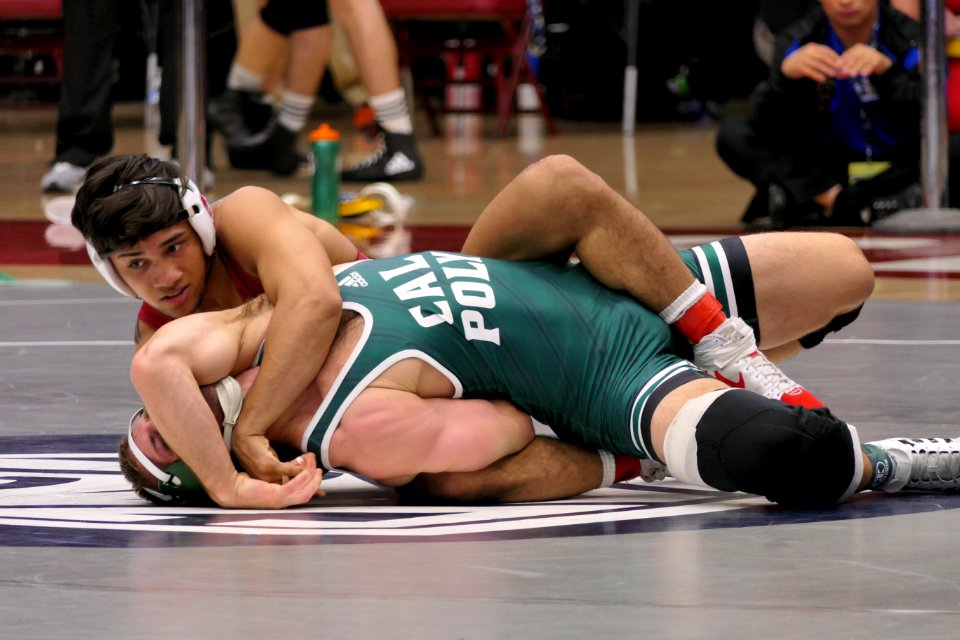 141lbs Real Woods (Stanford) fall Jake Ryan (Cal Poly)
