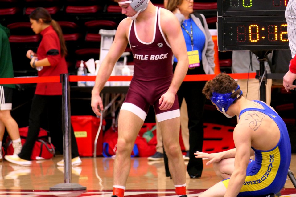 141lbs Conner Ward (Little Rock) SV-1 Angelo Martinoni (CSUB)