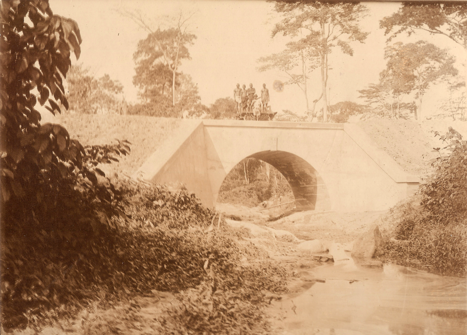 Bridge over Aboabo River, Kumasi, Ghana. c1921