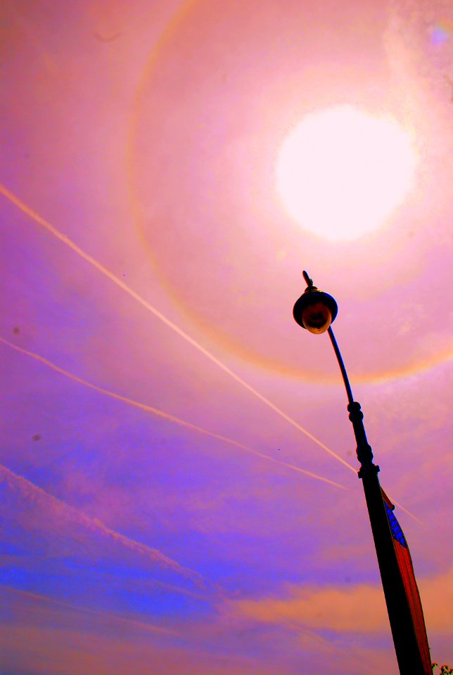 over the lantern