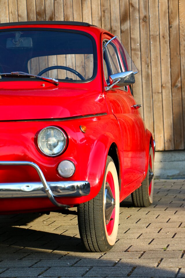 Nostalgia oldtimer red