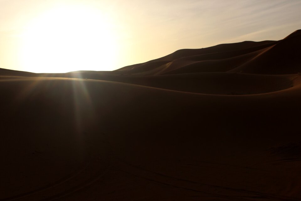 Silhouette landscape ridge