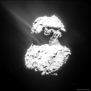 Comet Churyumov-Gerasimenko evaporates