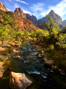 Virgin river and the Watchman