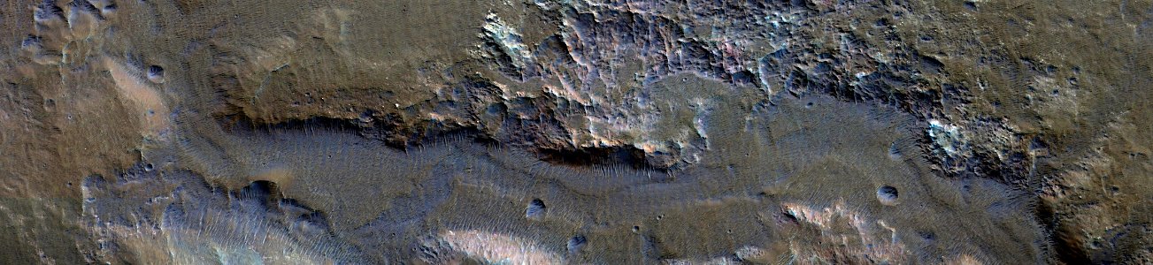 Mars - Channel West of Eberswalde Crater photo