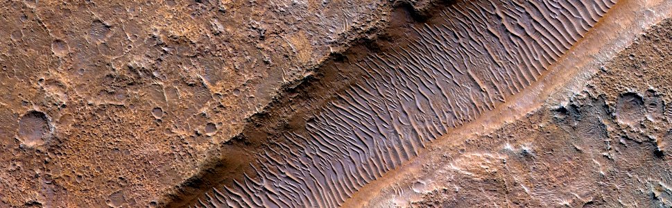 Mars - Clay-Rich Terrain in Ladon Valles photo