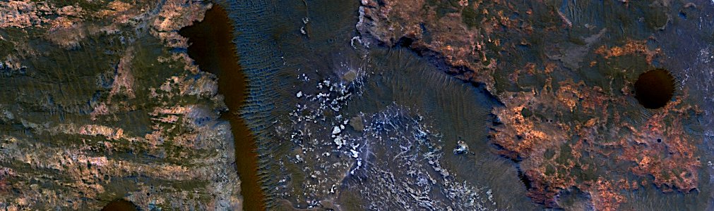 Mars - Landslide Dome Dunes Near Uzboi Vallis