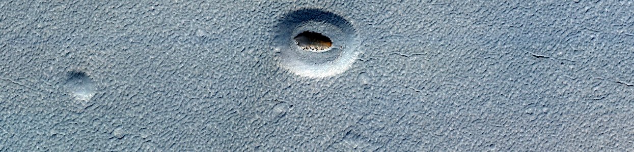 Mars - Pit or Crater Near Galaxias Chaos photo