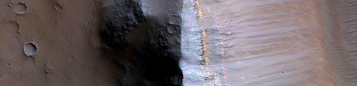 Mars - Light-Toned Material on Crater Floor photo