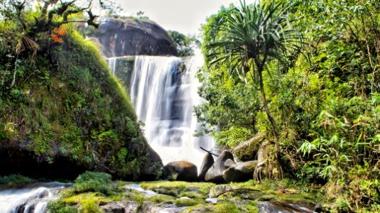 Water fall at Mawlyngbna, Meghalaya photo