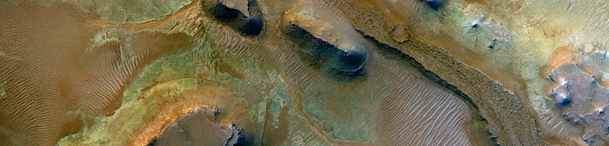 Mars - Flow Ejecta from Crater in East Hellas Planitia photo