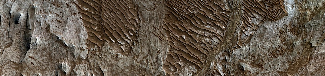 Mars - Sedimentary Layers in West Candor Chasma photo