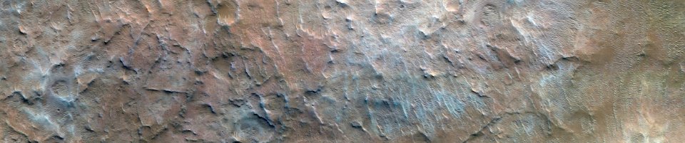 Mars - Mounds on Kashira Crater Floor photo