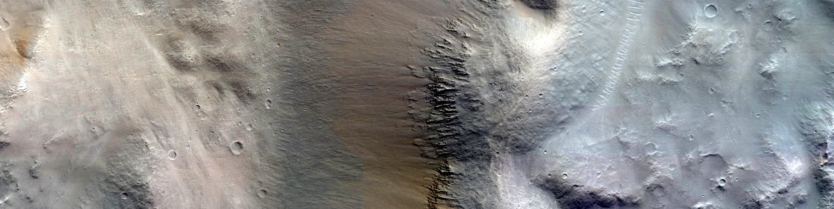 Mars - Crater Rim in Eastern Isidis Planitia photo