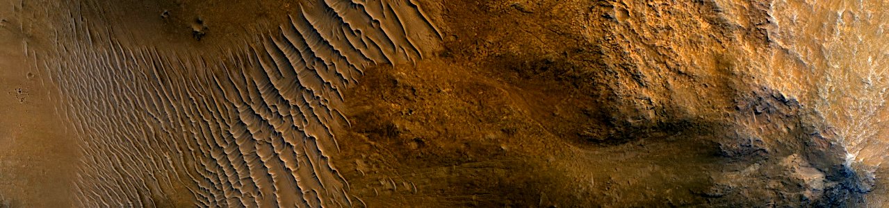 Mars - Central Uplift of Impact Crater