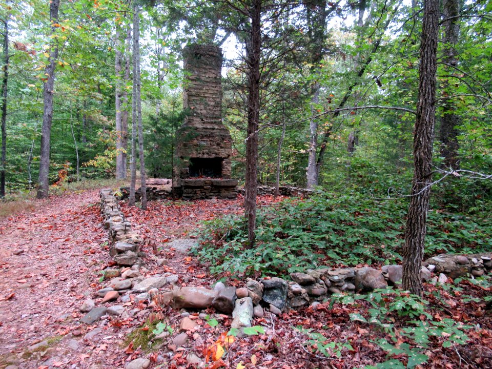 misc old fireplace of cabin