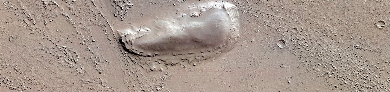 Mars - Streamlined Landforms in Marte Vallis photo