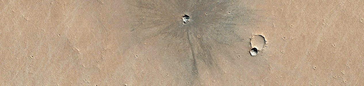 Mars - Very Recent Impact Crater photo