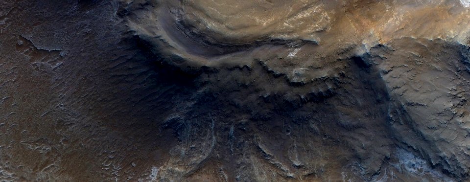 Mars - Melas Region Southern Wall
