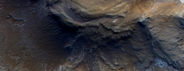 Mars - Melas Region Southern Wall