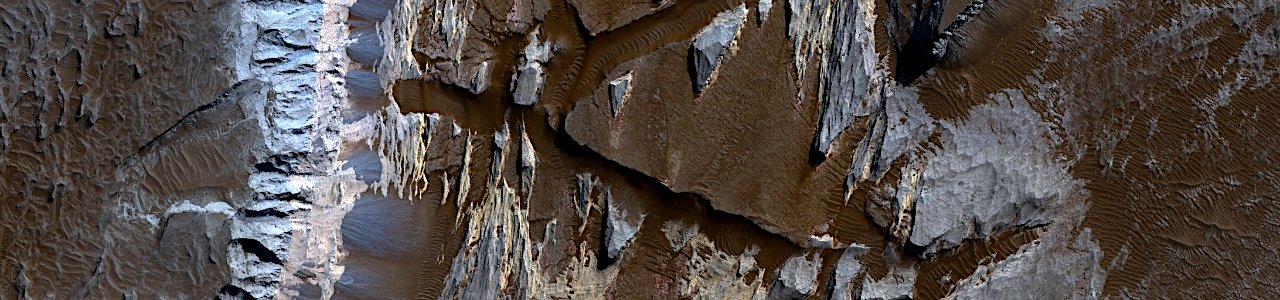 Mars - Gully Landforms in Aram Chaos