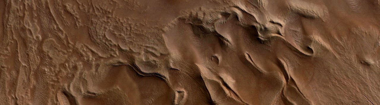 Mars - Landforms in Palikir Crater