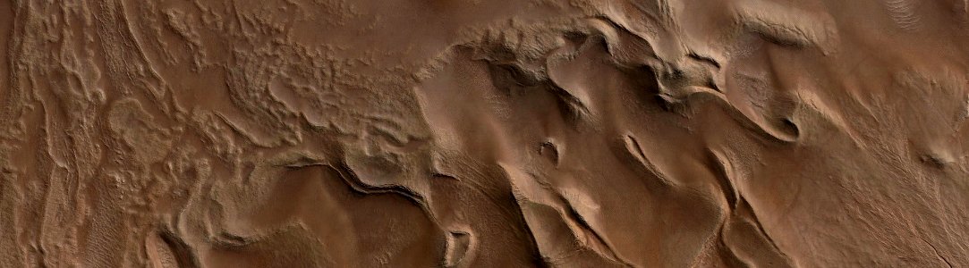 Mars - Landforms in Palikir Crater photo