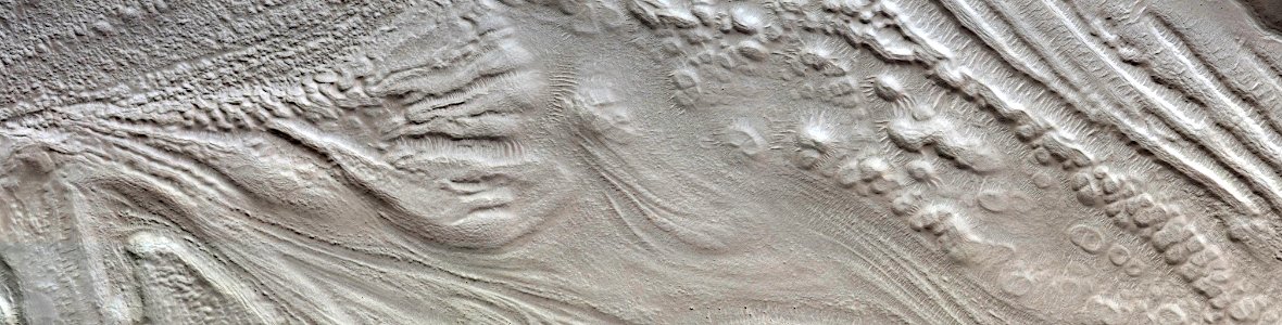 Mars - Lineated Valley Fill in Northern Mid-Latitudes photo