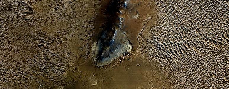 Mars - Degraded Crater Rim photo